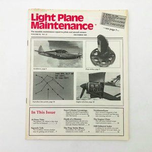 Light Plane Maintenance Magazine December 1989 Vintage